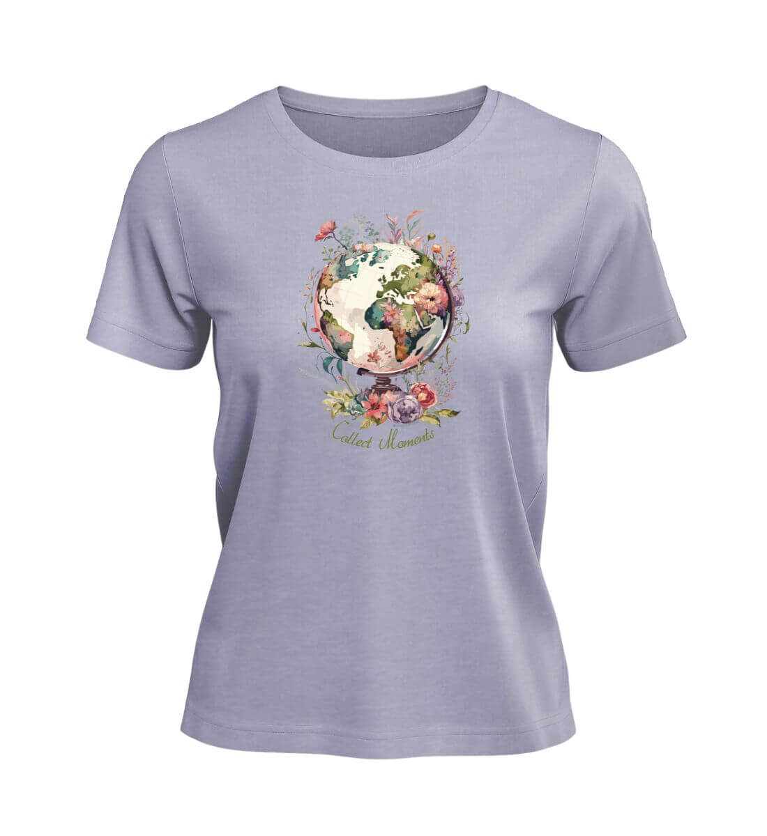 Collect Moments | Damen Premium Organic T-Shirt in Lavender von Rad&Rucksack