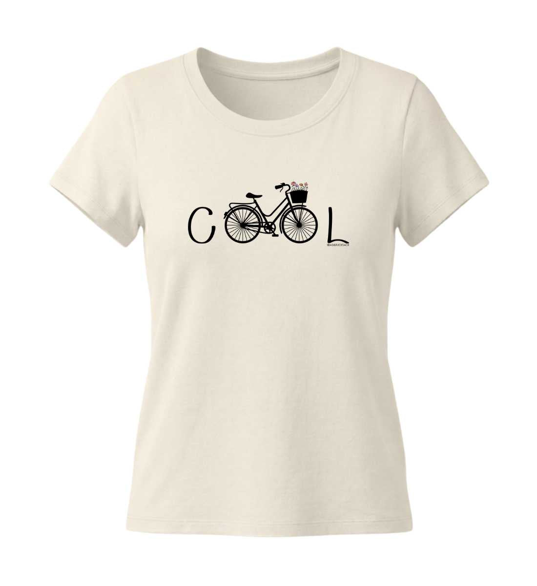 Cool Bike | Damen Premium Organic T-Shirt (Fitted) in Natural Raw von Rad&Rucksack