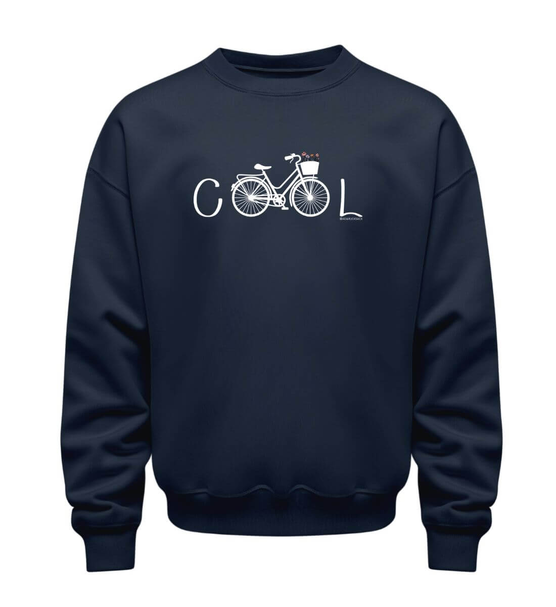 Cool Bike | Unisex Organic Pullover in French Navy von Rad&Rucksack
