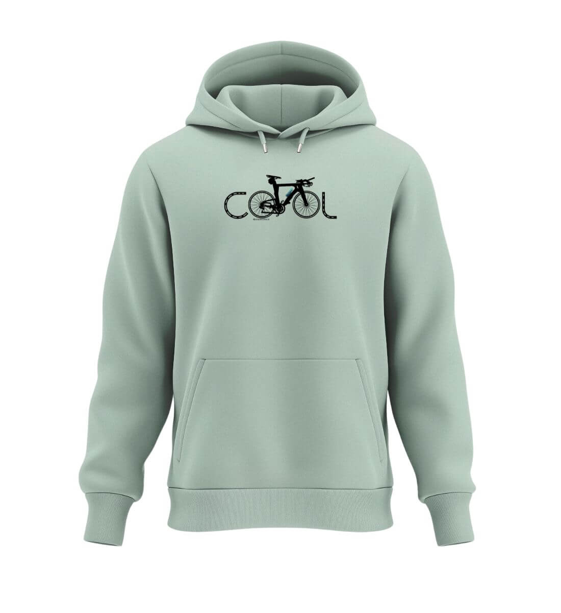 Cool Bikes | Unisex Organic Hoodie in Aloe von Rad&Rucksack