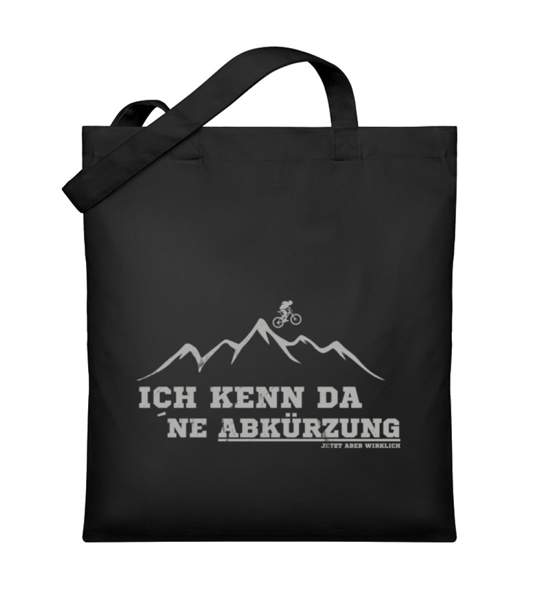 Kenn da ne Abkuerzung | Organic Jutebeutel | Farbe: Schwarz | Rad&Rucksack