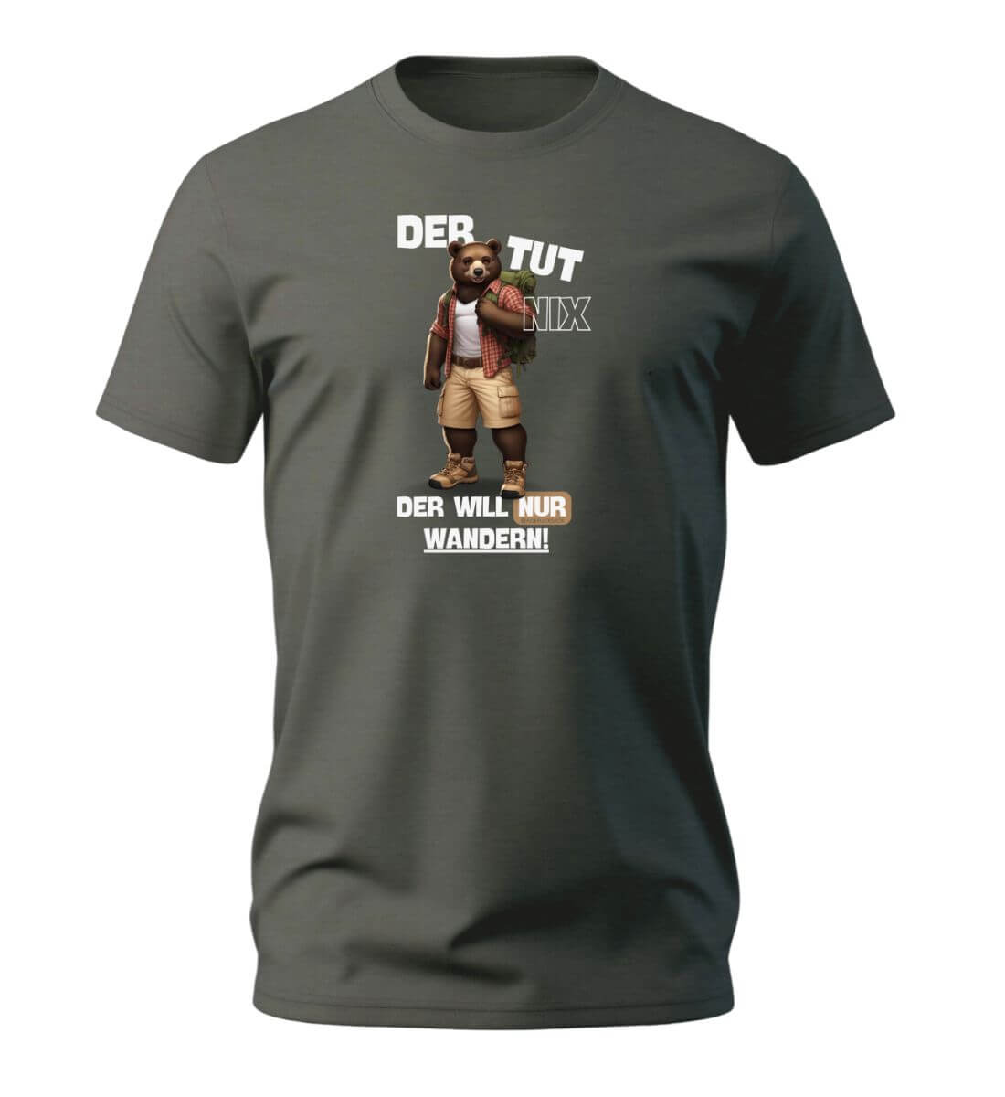Der tut nix - Bär | Herren Premium Organic T-Shirt in Khaki von Rad&Rucksack