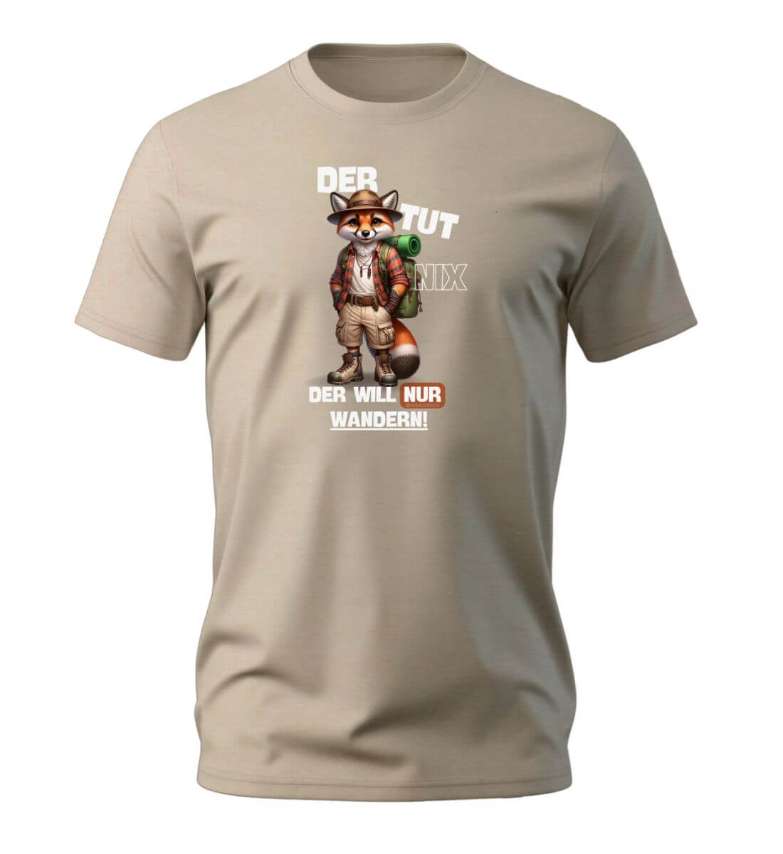 Der tut nix - Fuchs | Herren Premium Organic T-Shirt in Desert Dust von Rad&Rucksack
