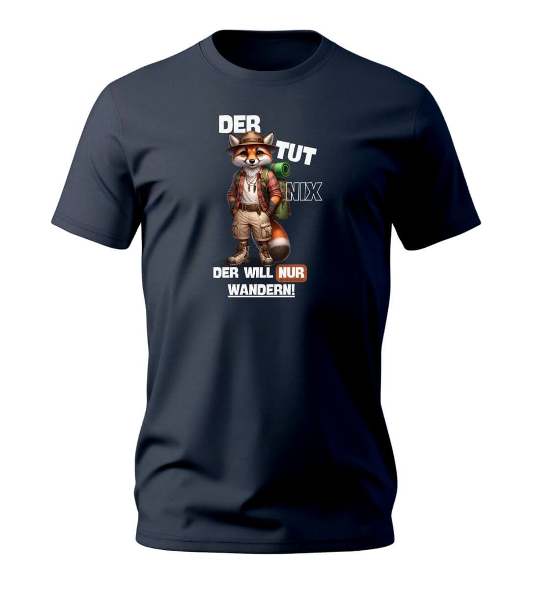 Der tut nix - Fuchs | Herren Premium Organic T-Shirt in French Navy von Rad&Rucksack