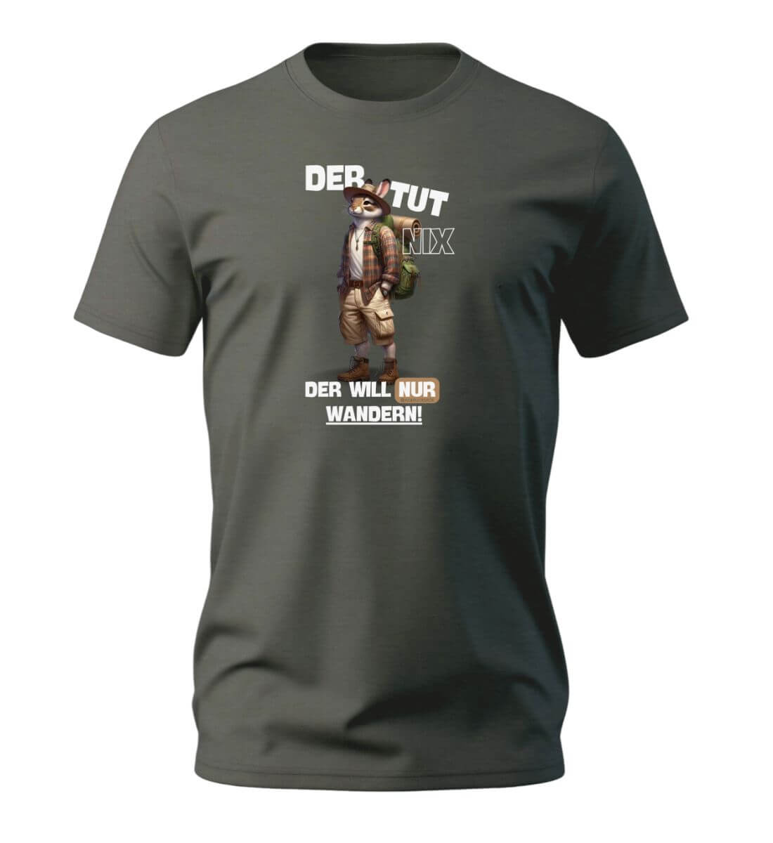 Der tut nix - Hase | Herren Premium Organic T-Shirt in Khaki von Rad&Rucksack
