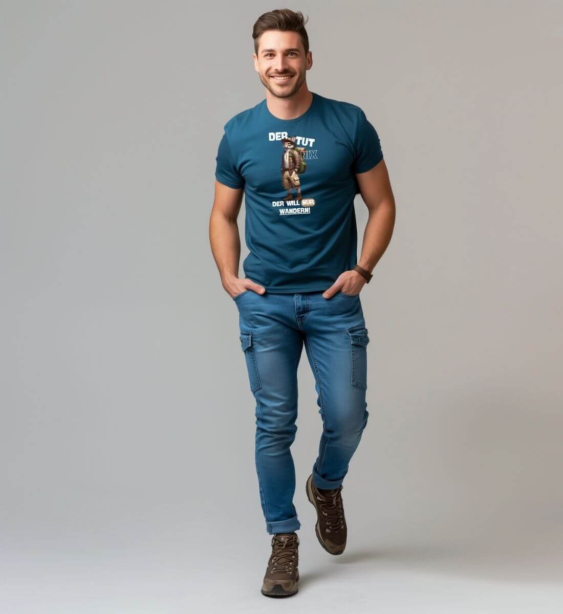Der tut nix - Hase | Herren Premium Organic T-Shirt von Rad&Rucksack - weitere Modelansicht 2