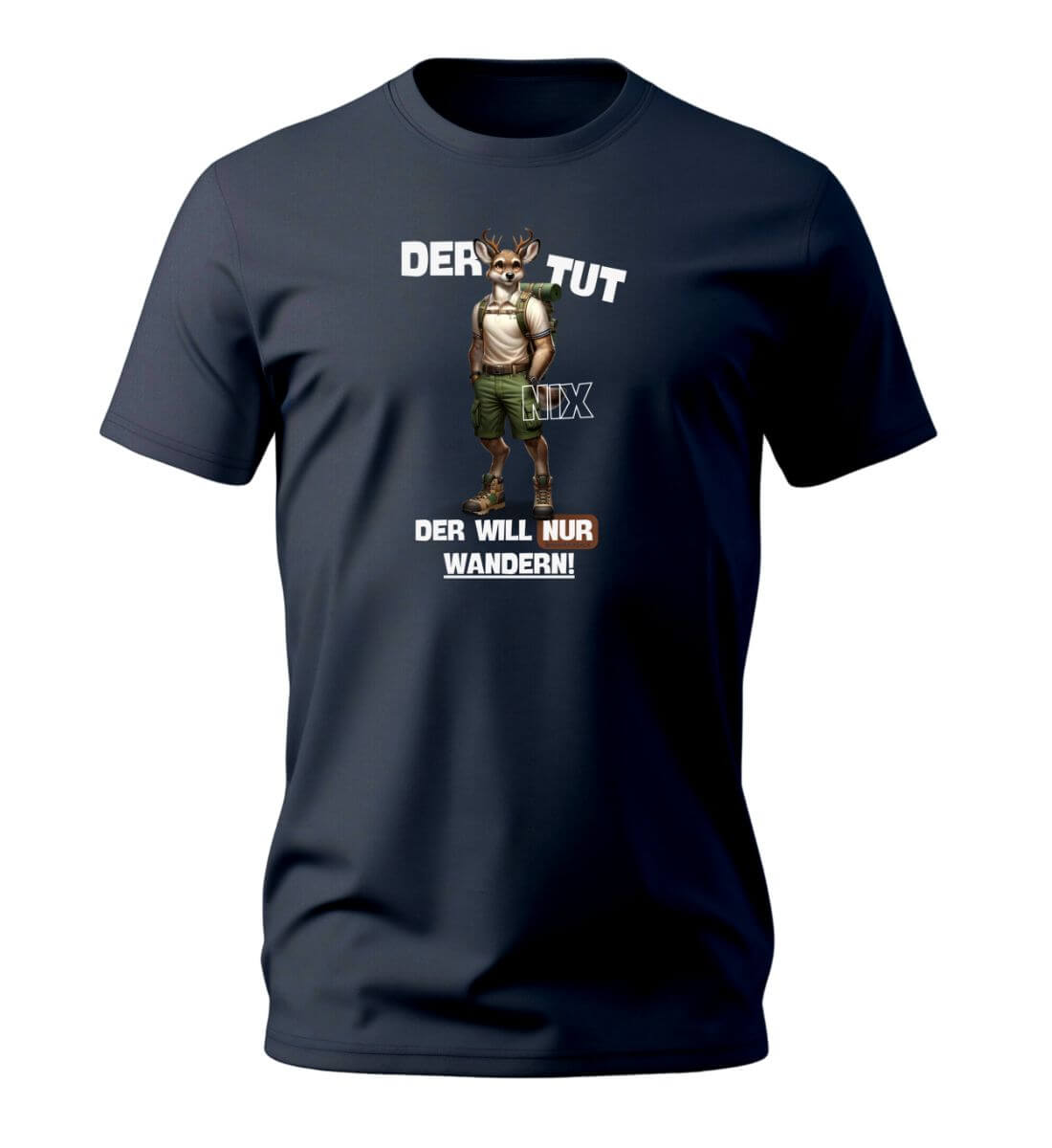 Der tut nix - Hirsch | Herren Premium Organic T-Shirt in French Navy von Rad&Rucksack