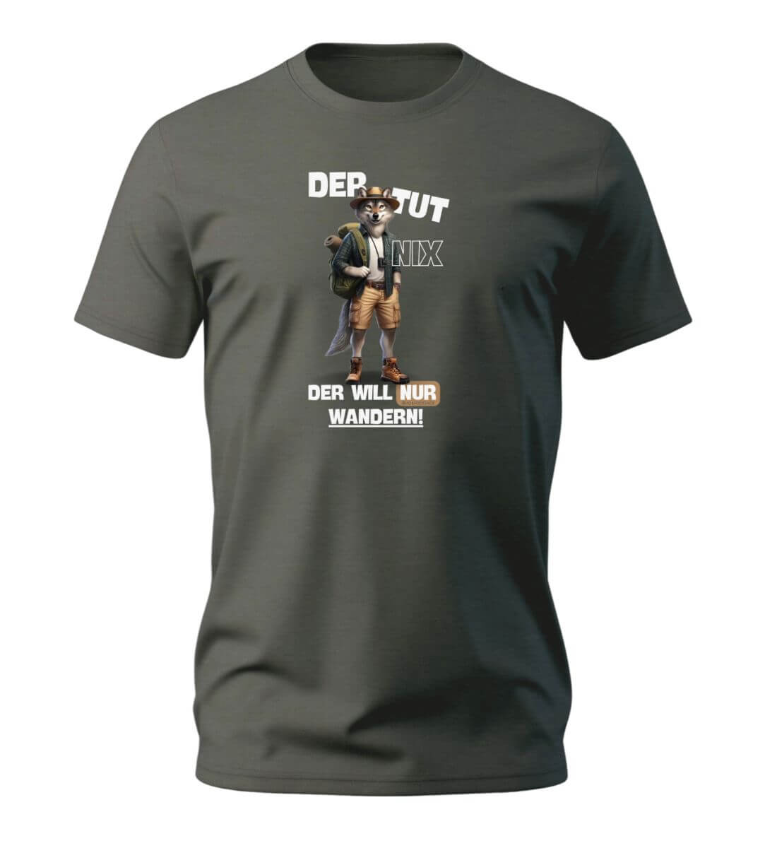 Der tut nix - Wolf | Herren Premium Organic T-Shirt in Khaki von Rad&Rucksack