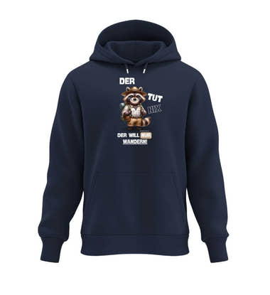 Der Tut Nix Kapuzenpullover in Dunkelblau (French Navy) – Produktbild (350 g/m² Bio-Baumwolle) von Rad&Rucksack