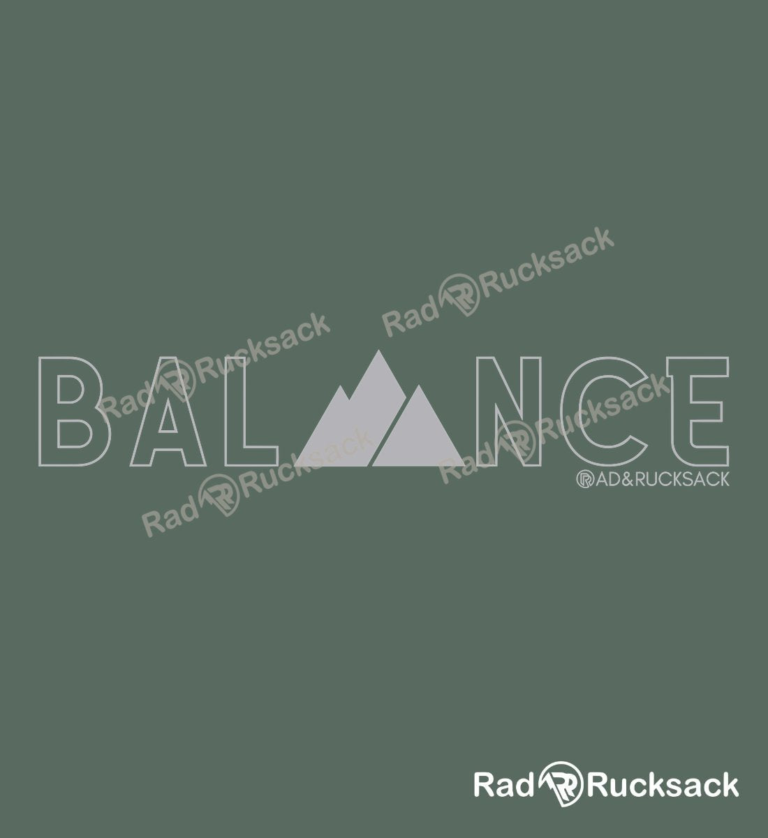 Designmotiv - Balance Grau | Unisex Organic Hoodie von Rad&Rucksack