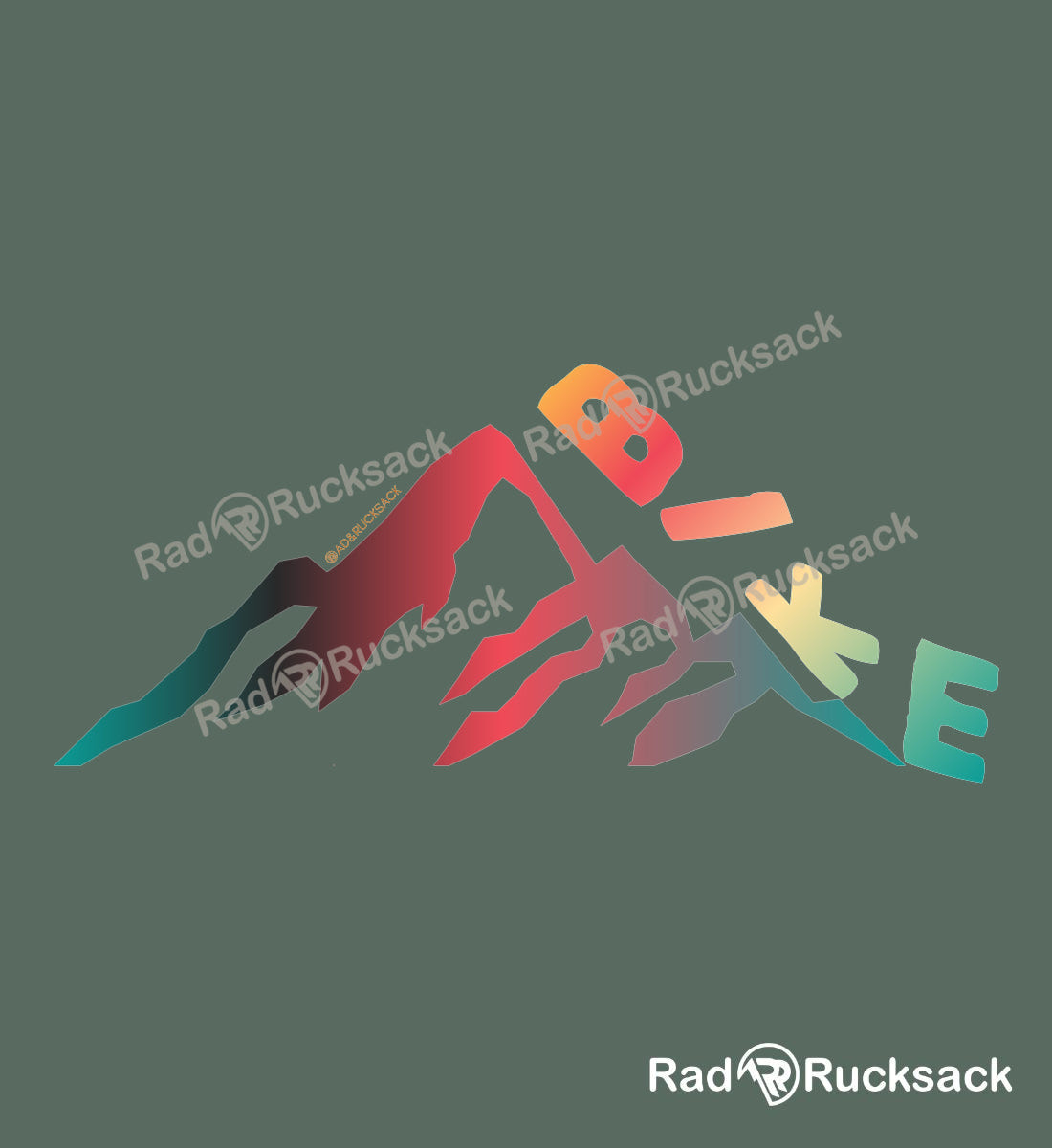 Outdoor Socken Bike – Motiv- & Print-Ansicht (atmungsaktives Mesh-Fußbett) von Rad&Rucksack