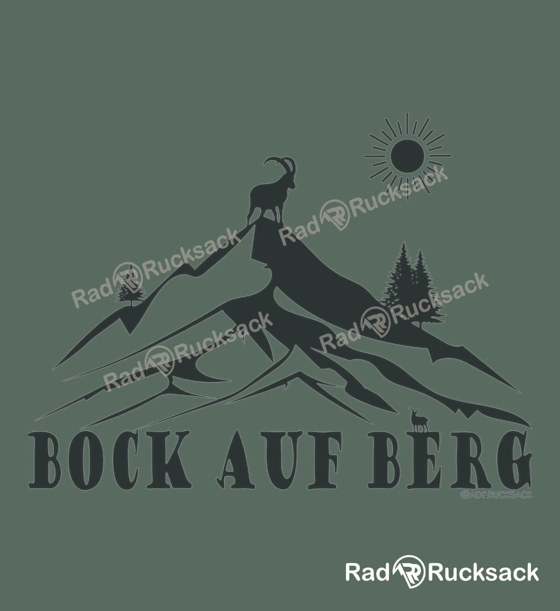 Designmotiv - Bock auf Berg | Sport Socken