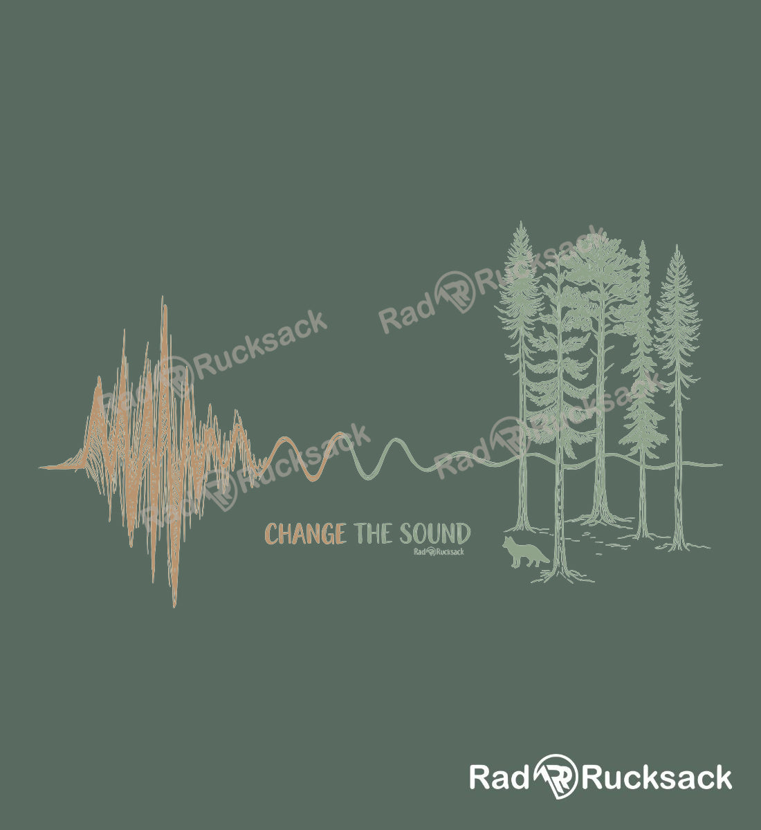 Designmotiv - Change the Sound | Unisex Organic Hoodie von Rad&Rucksack