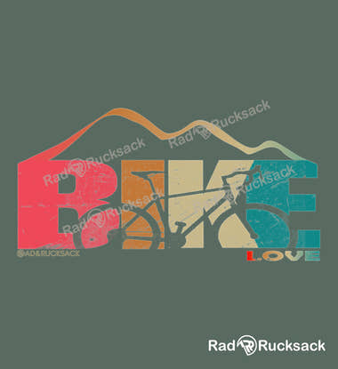 Outdoor Socken Rennrad Love – Motiv- & Print-Ansicht (atmungsaktives Mesh-Fußbett) von Rad&Rucksack