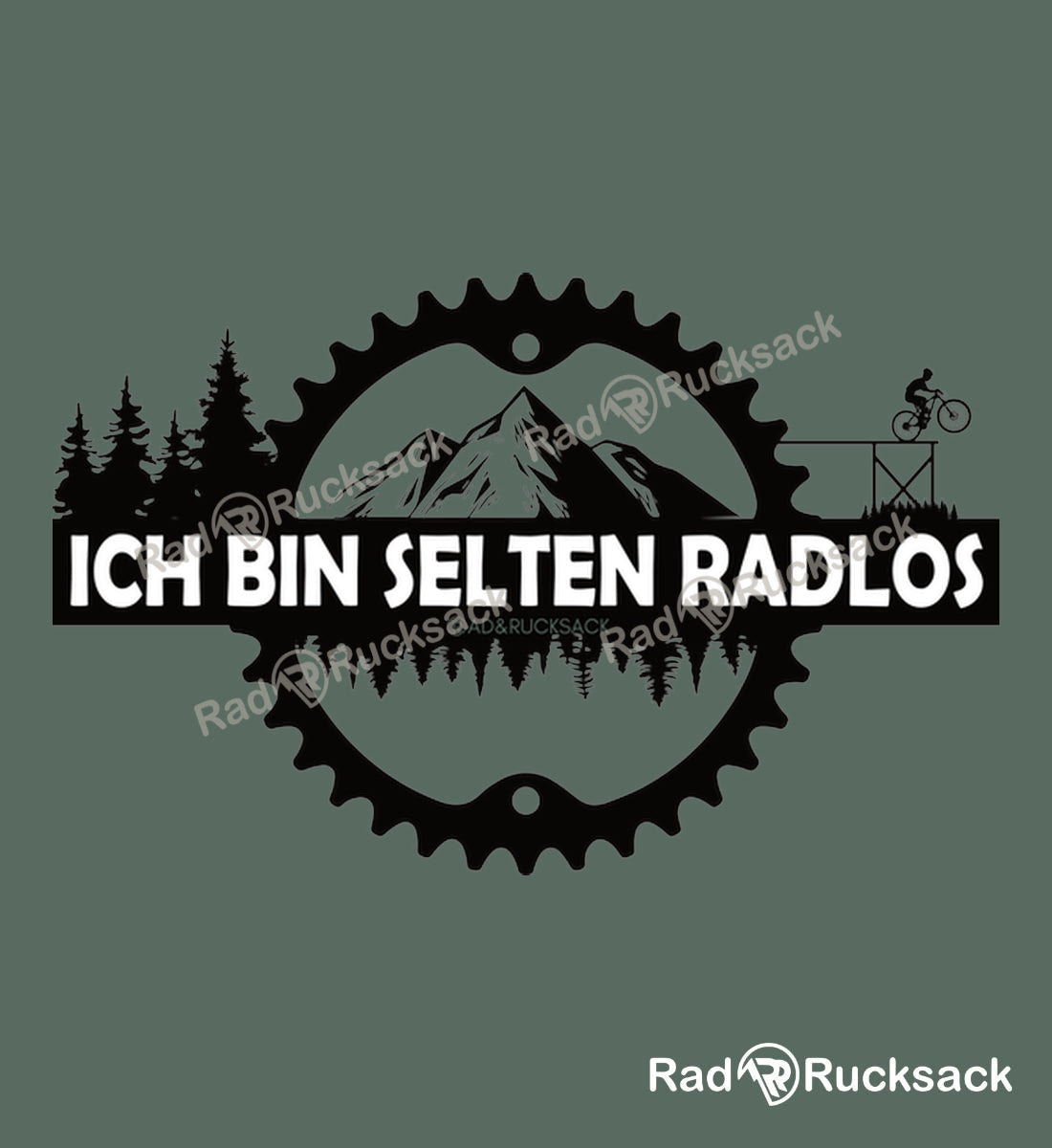Outdoor Socken Selten Radlos – Motiv- & Print-Ansicht (atmungsaktives Mesh-Fußbett) von Rad&Rucksack