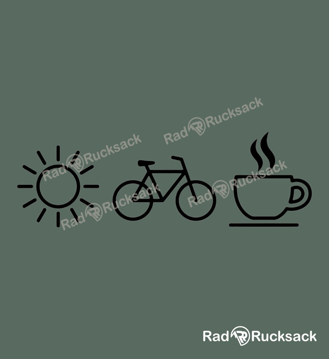 Designmotiv - Sonne Bike Kaffee | Sport Socken