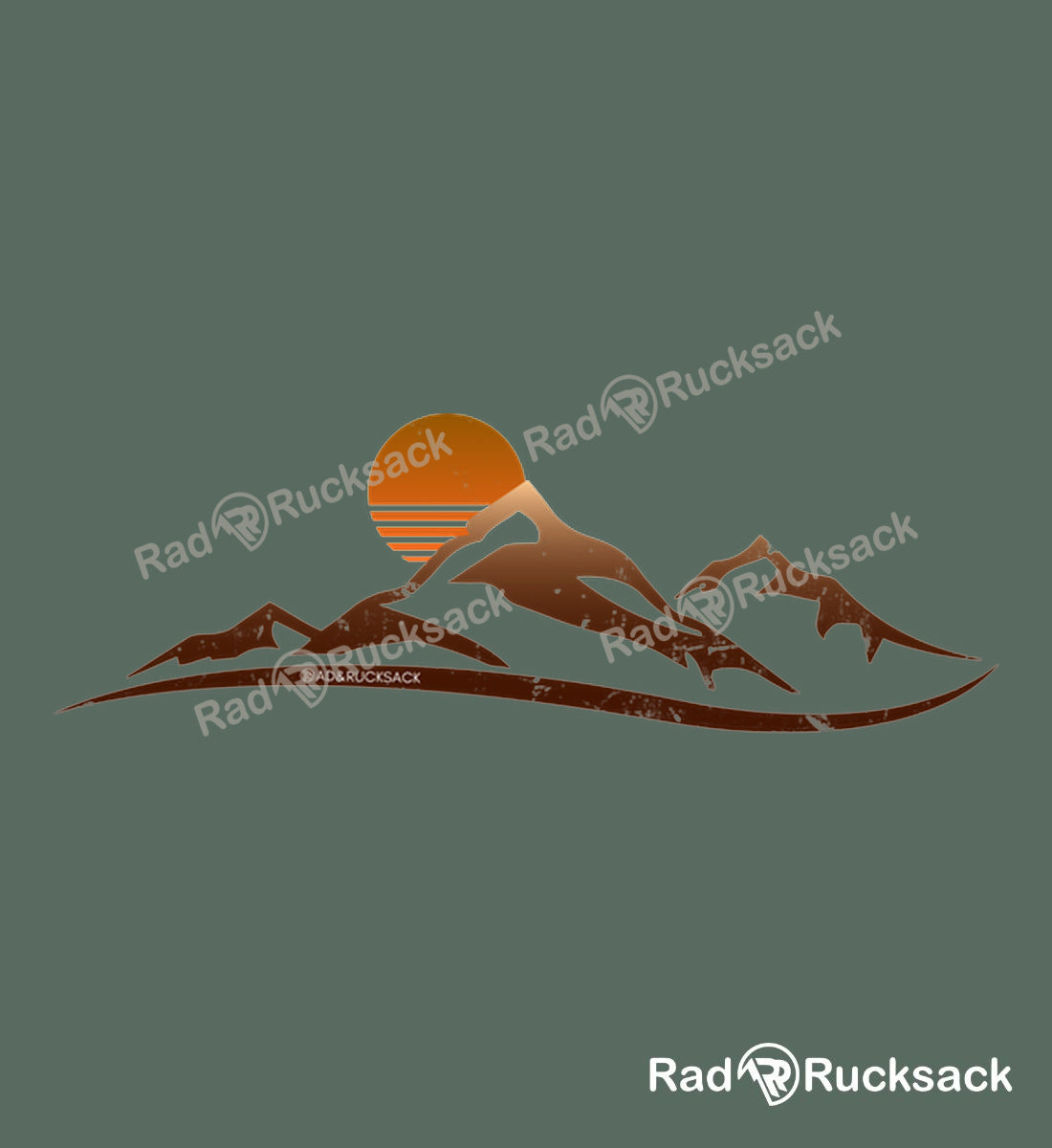 Designmotiv - Sonnenuntergang Berg | Sport Socken