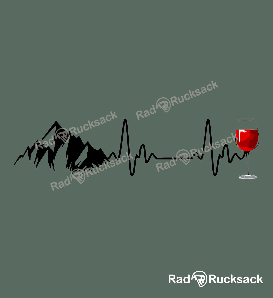 Designmotiv - Wein Berg Herzschlag | Sport Socken