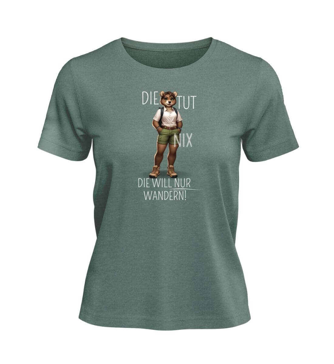 Die tut nix - Bär | Damen Premium Organic T-Shirt in Green Bay von Rad&Rucksack