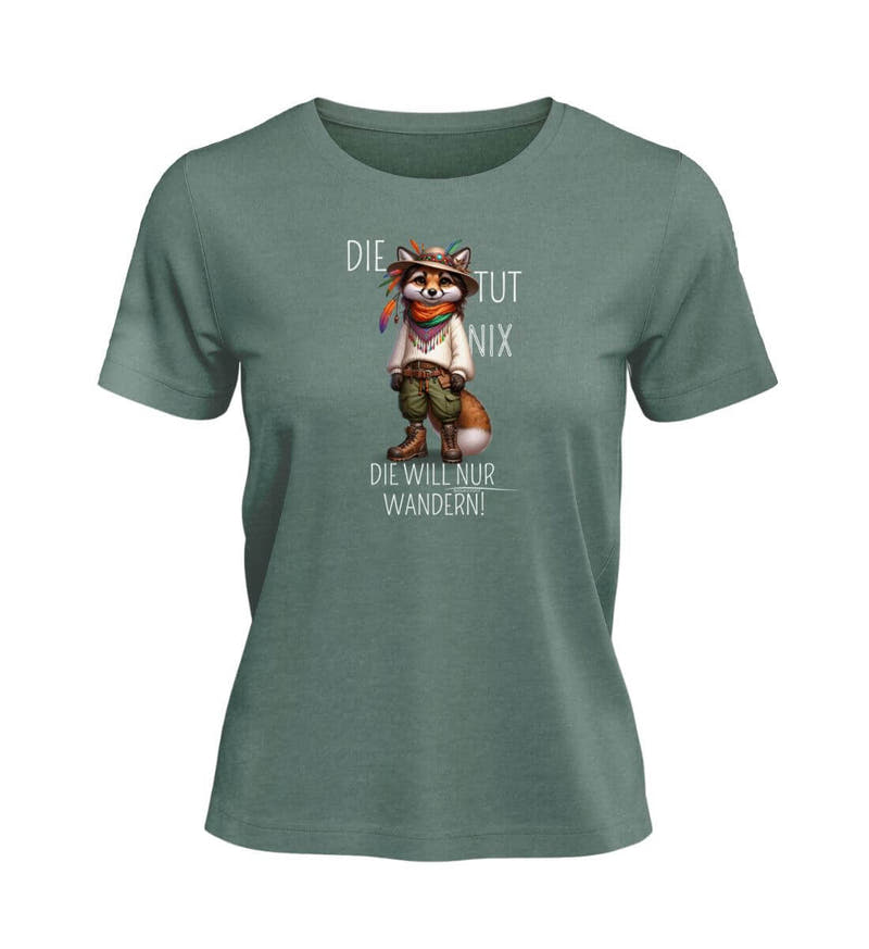 Die tut nix - Fuchs | Damen Premium Organic T-Shirt in Green Bay von Rad&Rucksack