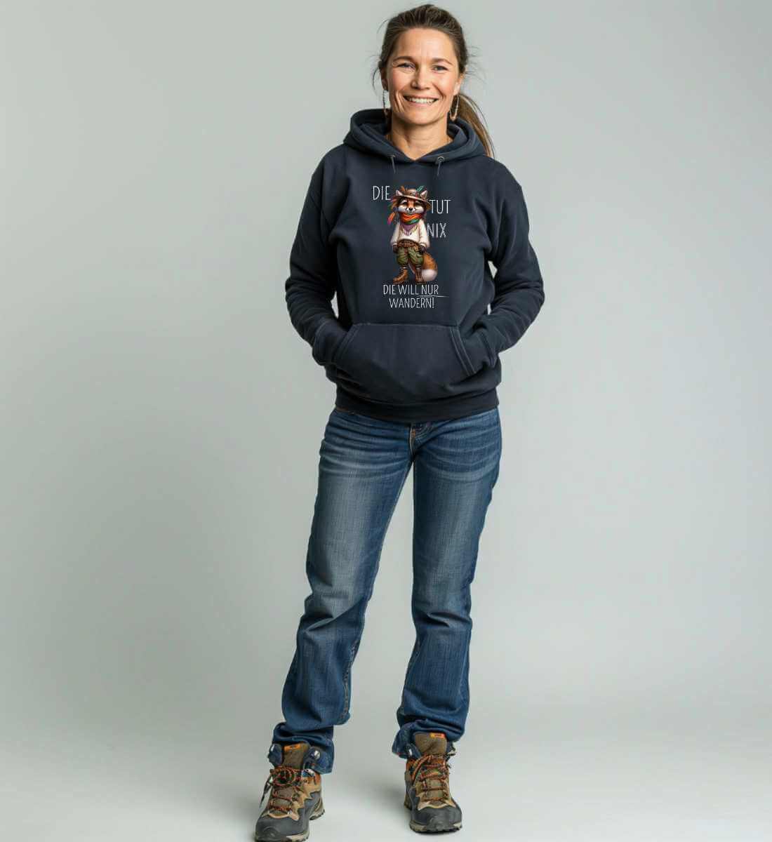 Die tut nix - Fuchs | Unisex Organic Hoodie von Rad&Rucksack - weitere Modelansicht 2