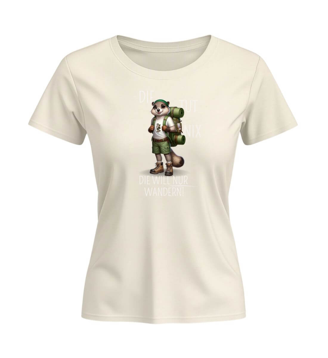 Die tut nix - Murmeltier | Damen Premium Organic T-Shirt (Fitted) in Natural Raw von Rad&Rucksack