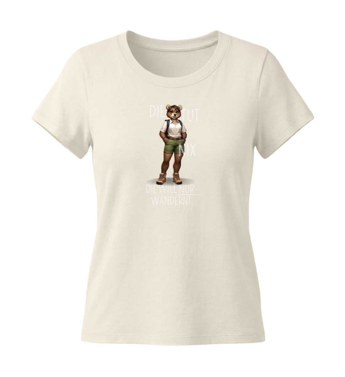 Die tut nix - Bär | Damen Premium Organic T-Shirt (Fitted) in Natural Raw von Rad&Rucksack