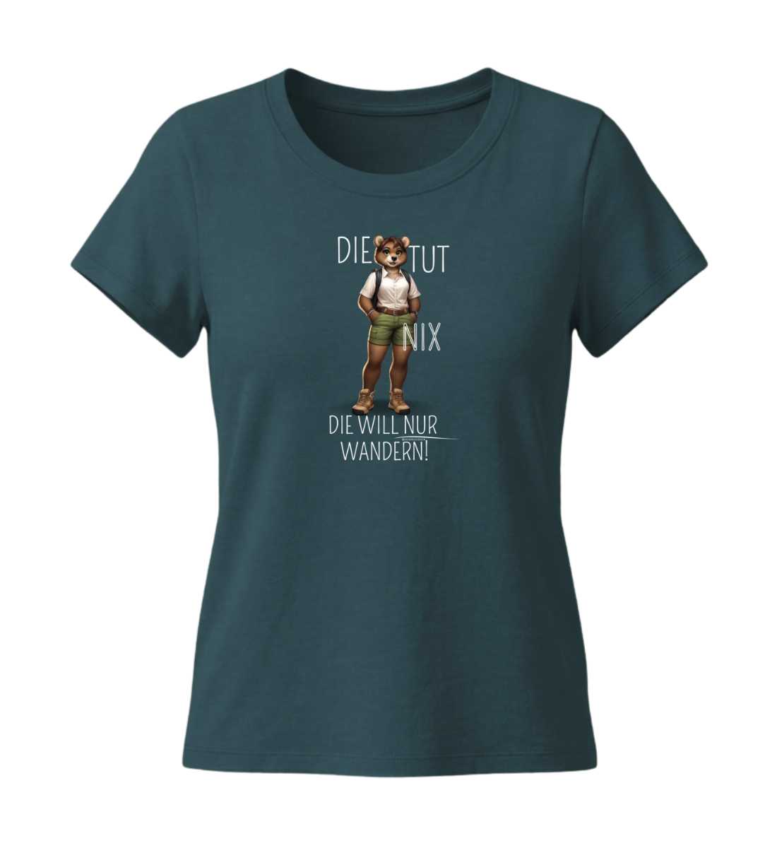 Die tut nix - Bär | Damen Premium Organic T-Shirt (Fitted) in Stargazer von Rad&Rucksack