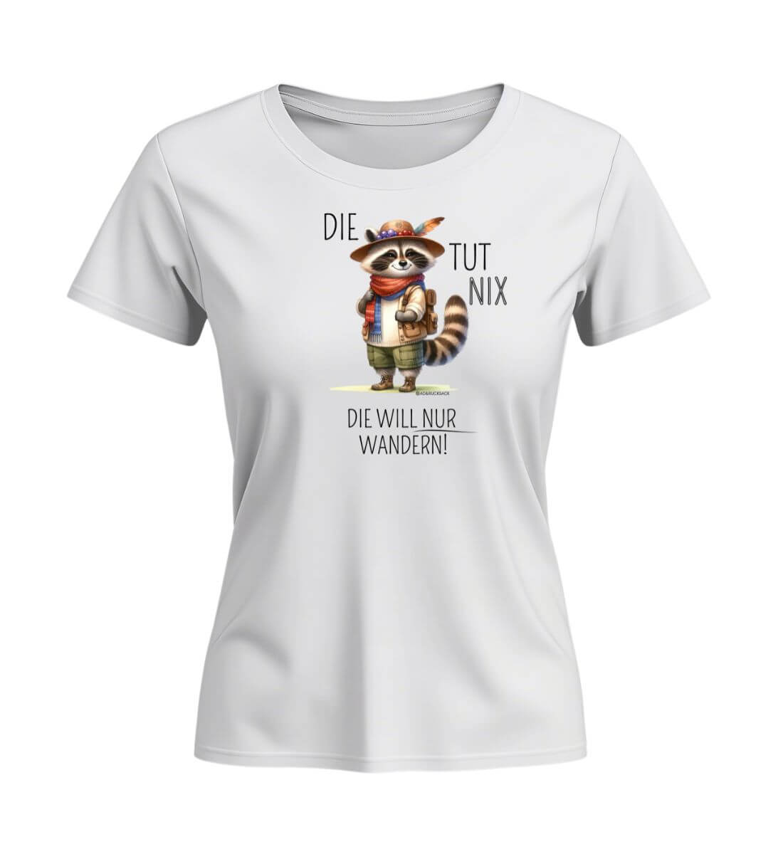 Die tut nix | Damen Premium Organic T-Shirt (Fitted) in White von Rad&Rucksack