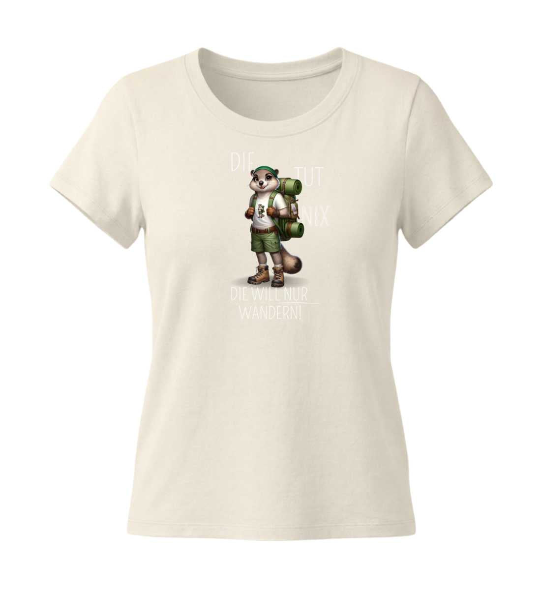 Die tut nix - Murmeltier | Damen Premium Organic T-Shirt (Fitted) in Natural Raw von Rad&Rucksack