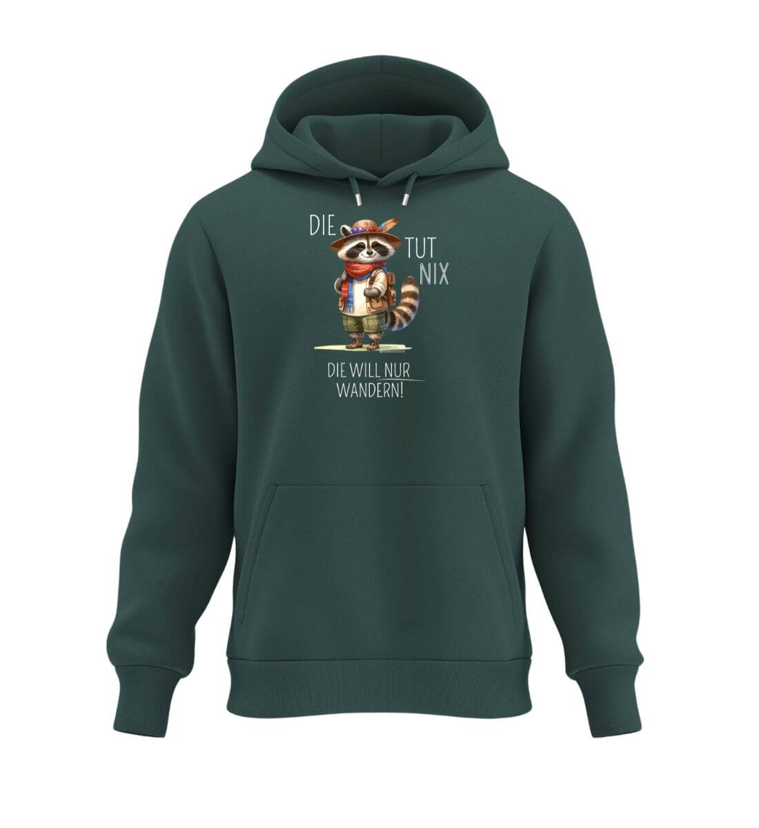 Die tut nix | Unisex Organic Hoodie in Glazed Green von Rad&Rucksack