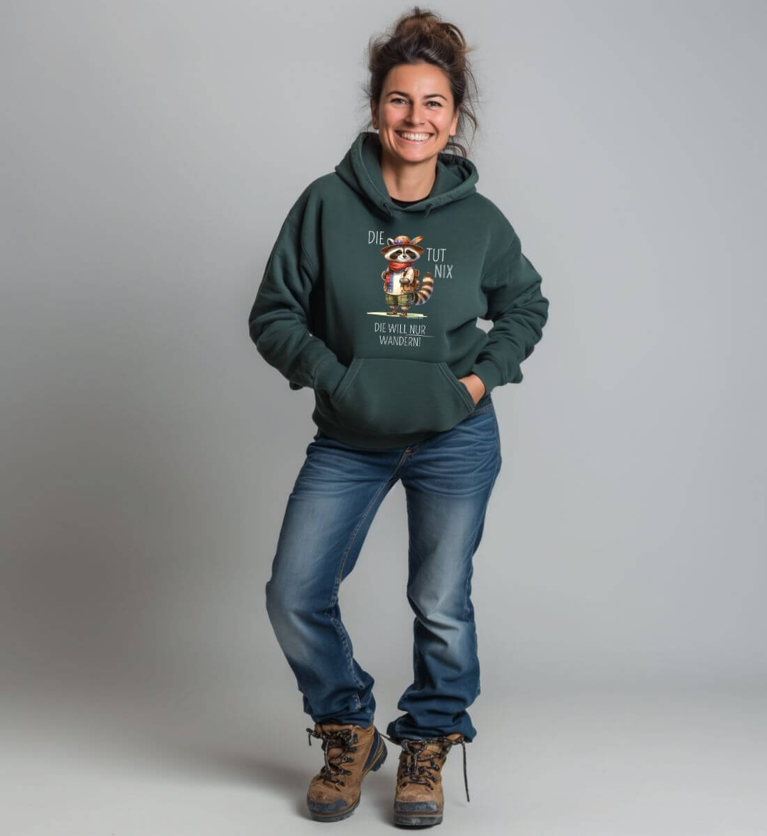 Die tut nix | Unisex Organic Hoodie von Rad&Rucksack - weitere Modelansicht 2
