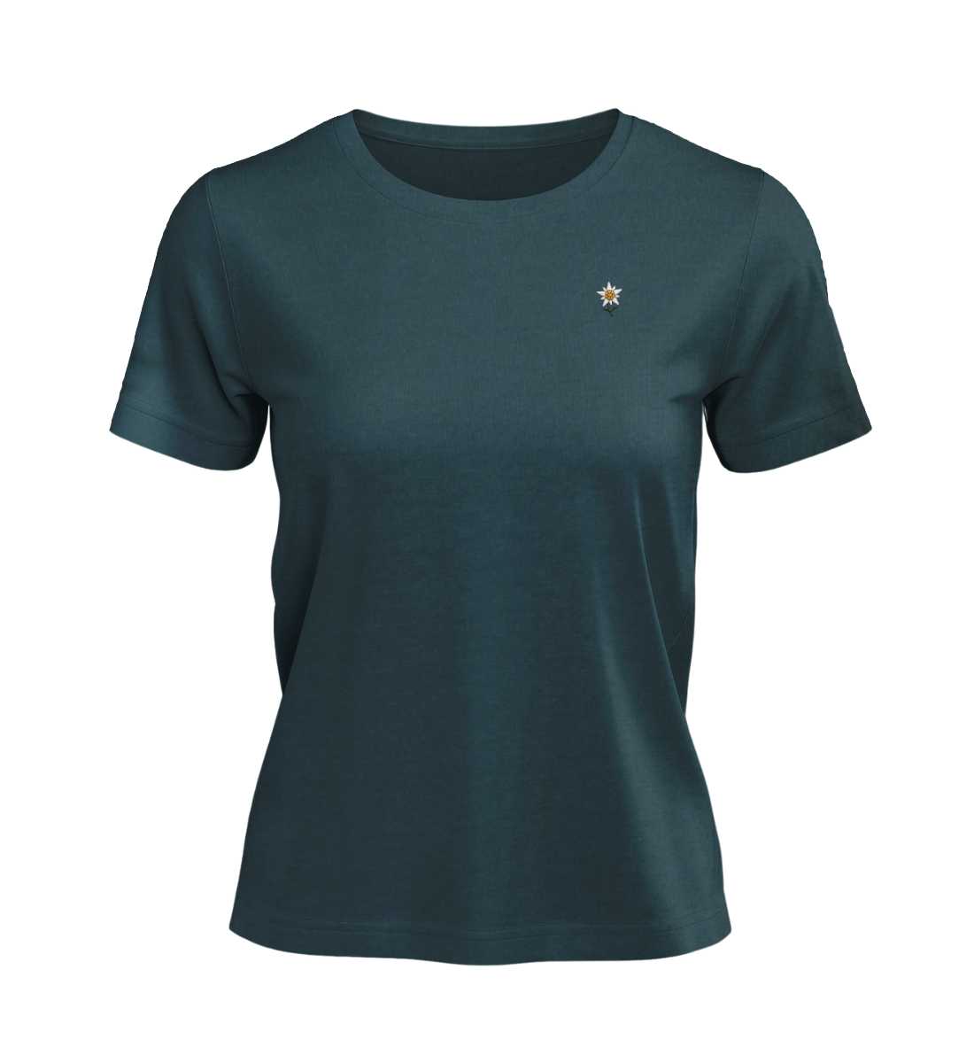 Edelweiß Stick | Damen Premium Organic T-Shirt (Stick) in Stargazer von Rad&Rucksack