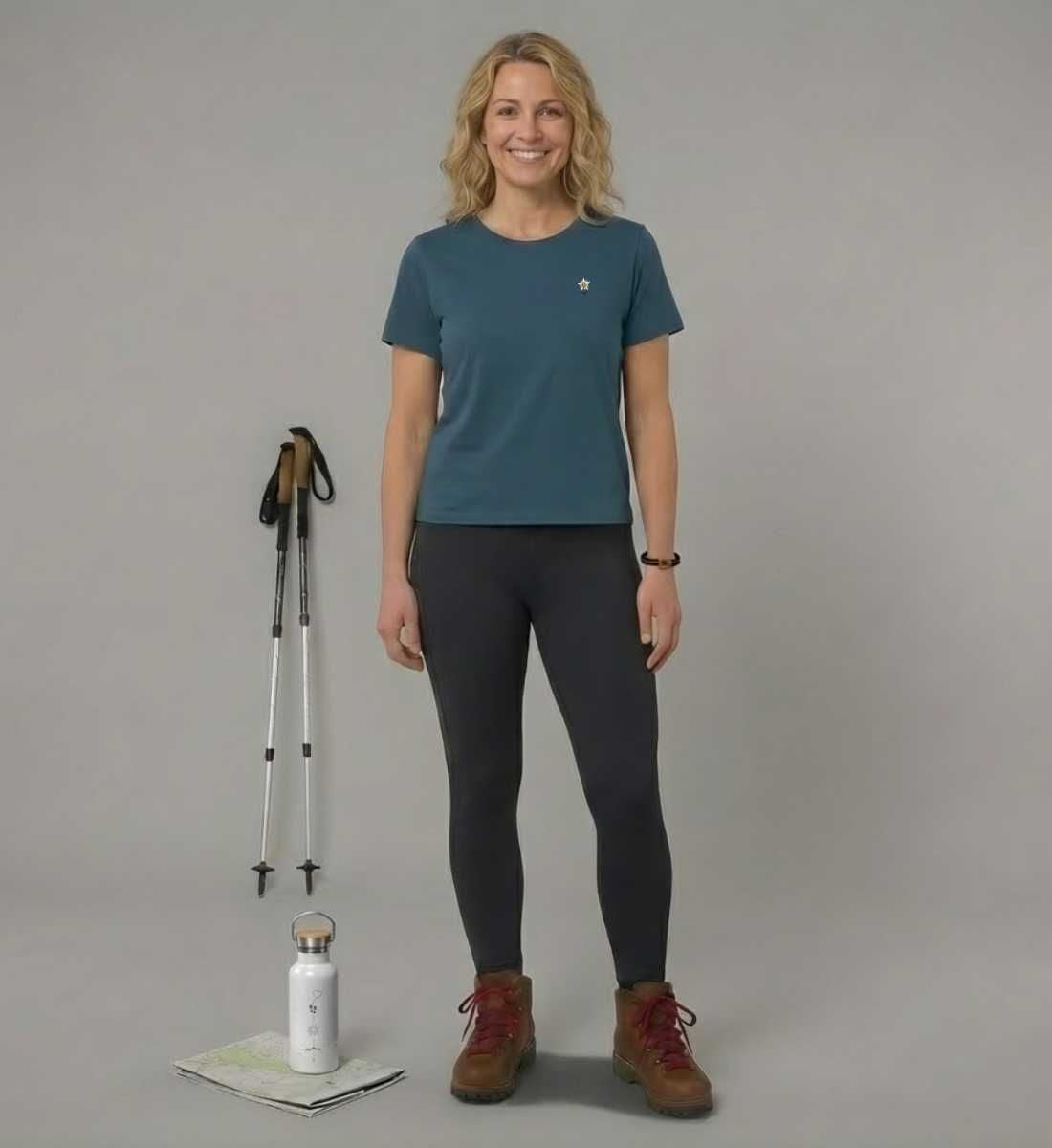 Edelweiß Stick | Damen Premium Organic T-Shirt (Stick) von Rad&Rucksack - Ansicht 4