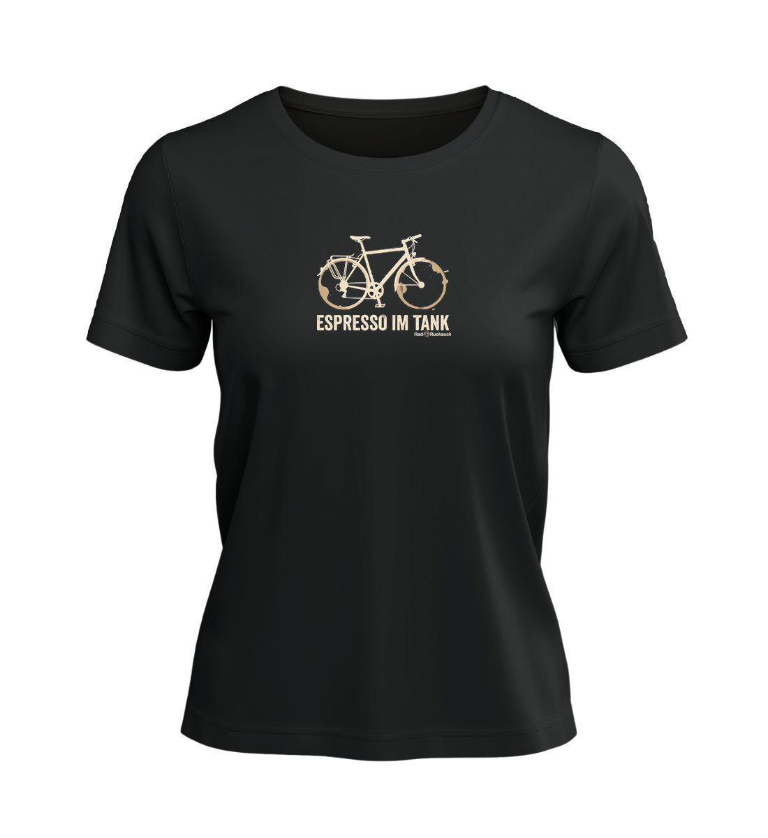 Espresso Tour | Damen Premium Organic T-Shirt in Black von Rad&Rucksack