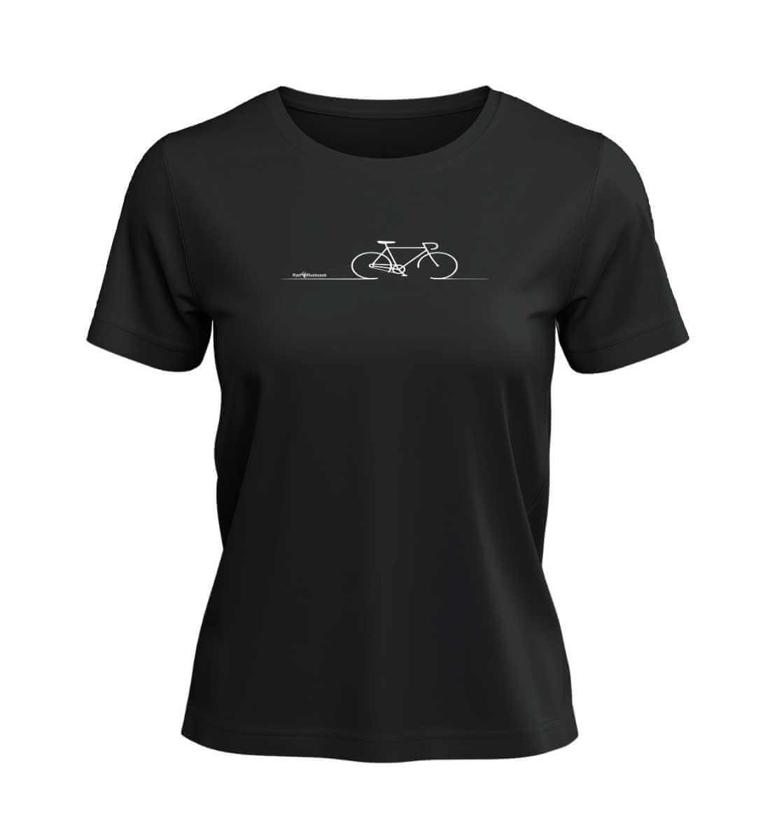 Fahrrad Bike | Damen Premium Organic T-Shirt in Black von Rad&Rucksack