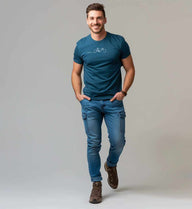 Geschenk Fahrrad Bike T-Shirt – Modelbild (100% Bio-Baumwolle) von Rad&Rucksack