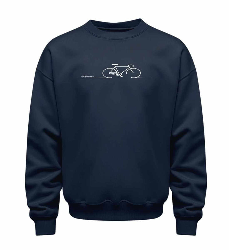Fahrrad Bike Pullover in Dunkelblau (French Navy) – Produktbild (350 g/m² Bio-Baumwolle) von Rad&Rucksack