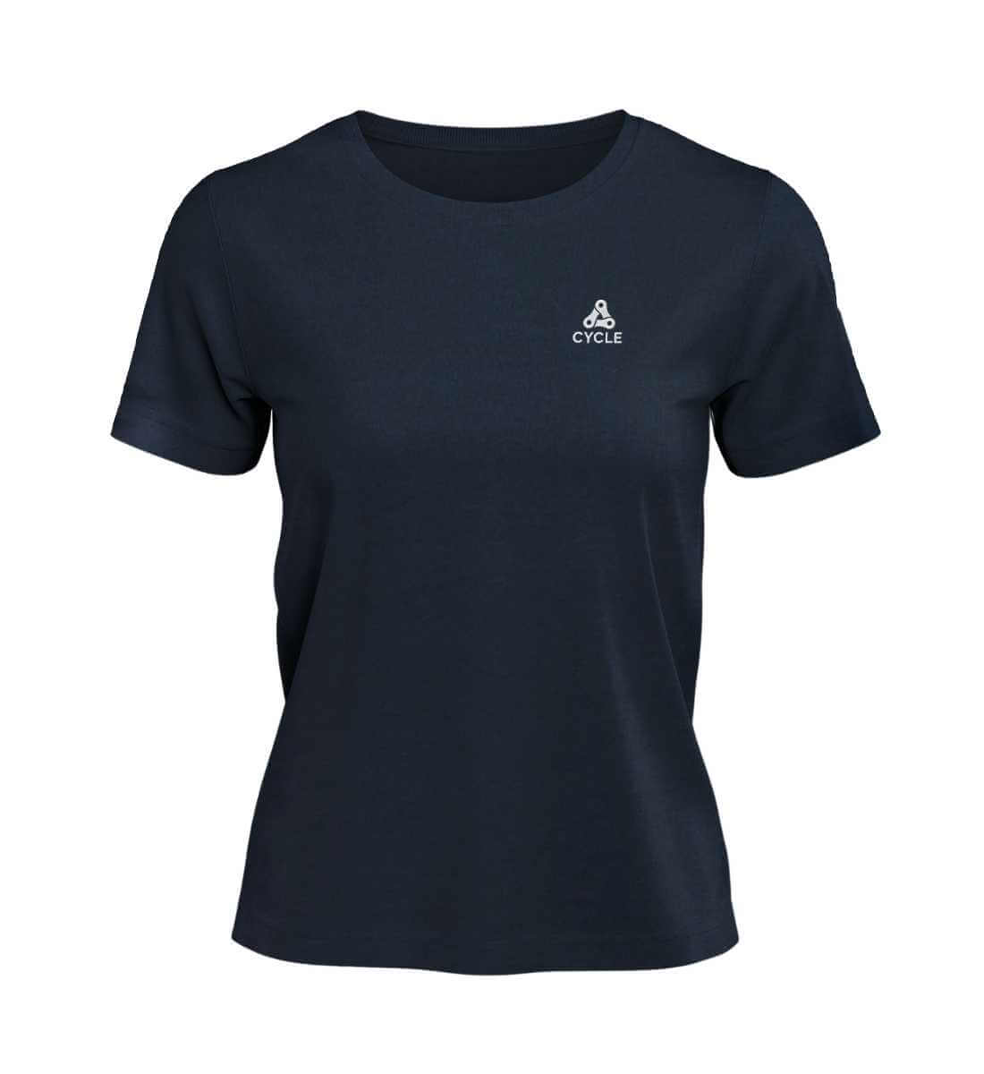 Fahrrad Cylce | Damen Premium Organic T-Shirt (Stick) in French Navy von Rad&Rucksack