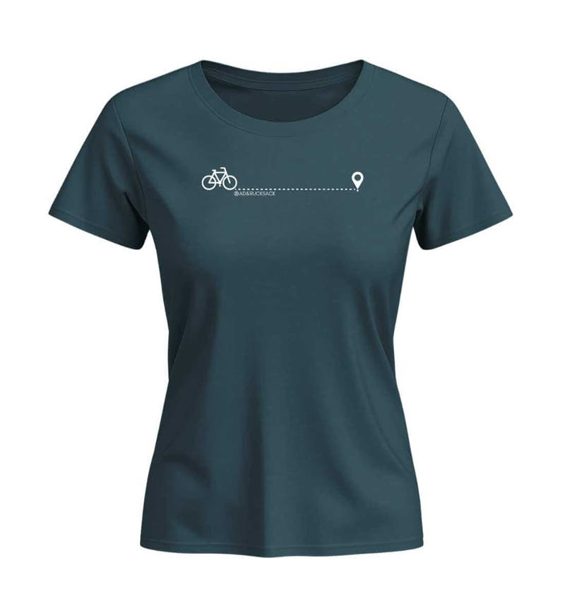 Fahrrad | Damen Premium Organic T-Shirt (Fitted) in Stargazer von Rad&Rucksack