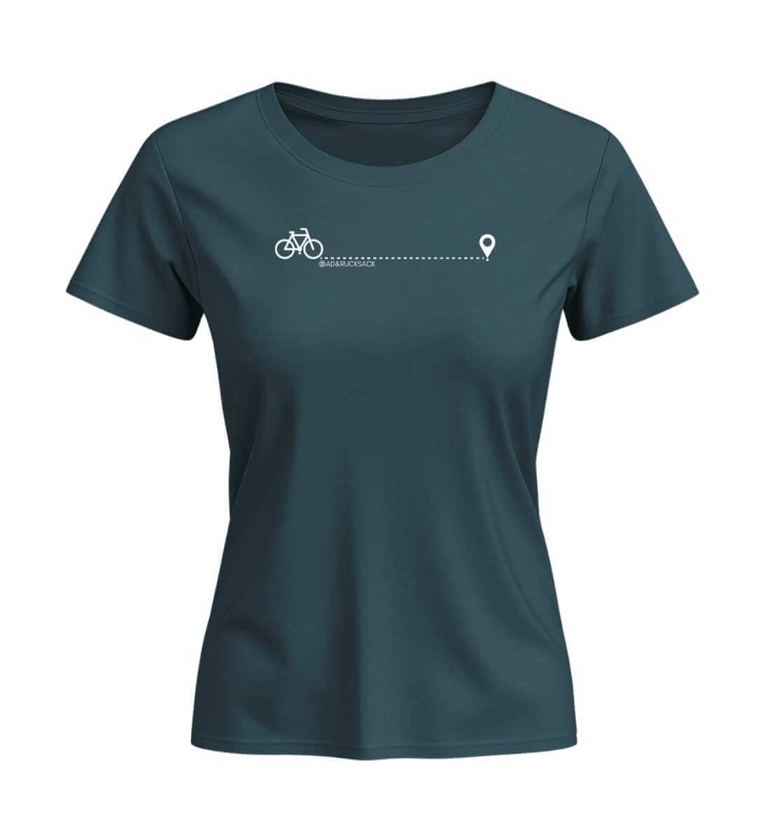 Fahrrad | Damen Premium Organic T-Shirt (Fitted) in Stargazer von Rad&Rucksack