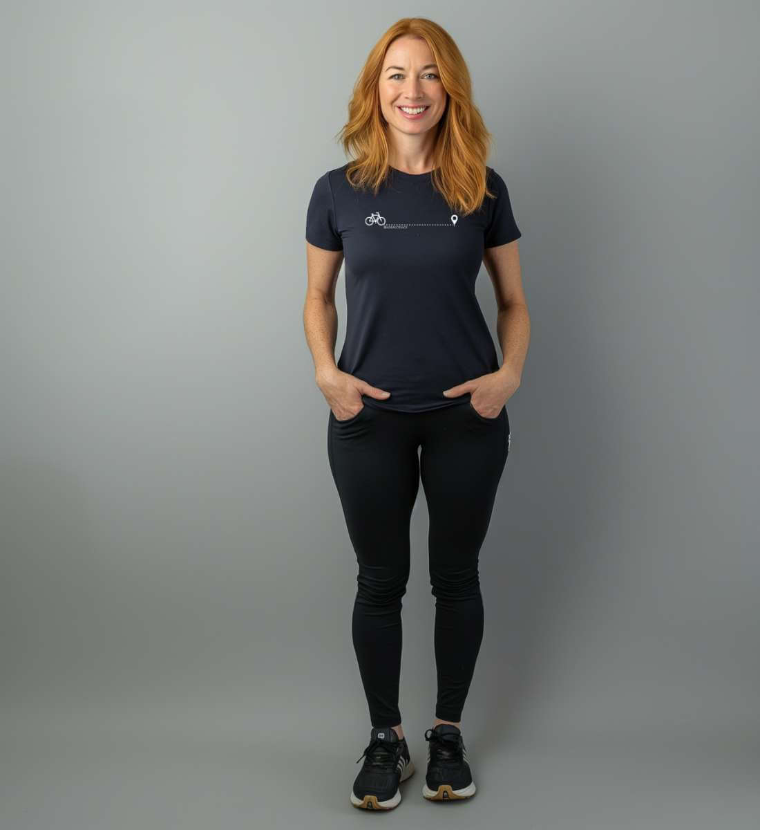 Geschenk Fahrrad T-Shirt – Modelbild (100% Bio-Baumwolle) von Rad&Rucksack