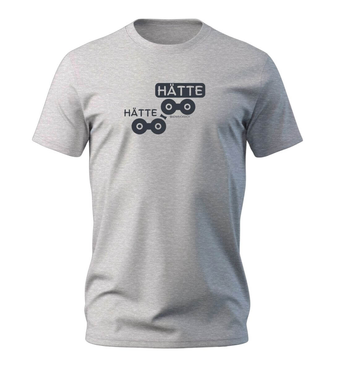 Fahrrad Hätte | Herren Premium Organic T-Shirt in Heather Grey von Rad&Rucksack