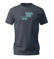 Fahrrad Hätte T-Shirt Herren Blaugrau (India Ink Grey) – Produktbild (100% Bio-Baumwolle) von Rad&Rucksack