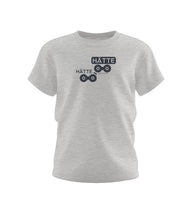 Fahrrad Hätte Kids | Kinder Premium Organic T-Shirt in Heather Grey von Rad&Rucksack