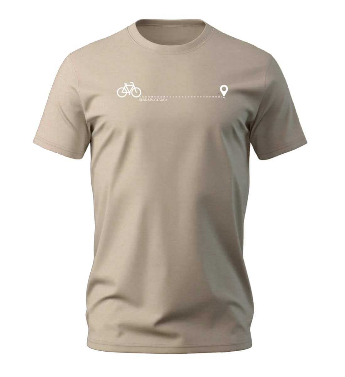Fahrrad | Herren Premium Organic T-Shirt in Desert Dust von Rad&Rucksack