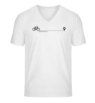 Fahrrad T-Shirt Herren Weiß (White) – Produktbild (100% Bio-Baumwolle) von Rad&Rucksack