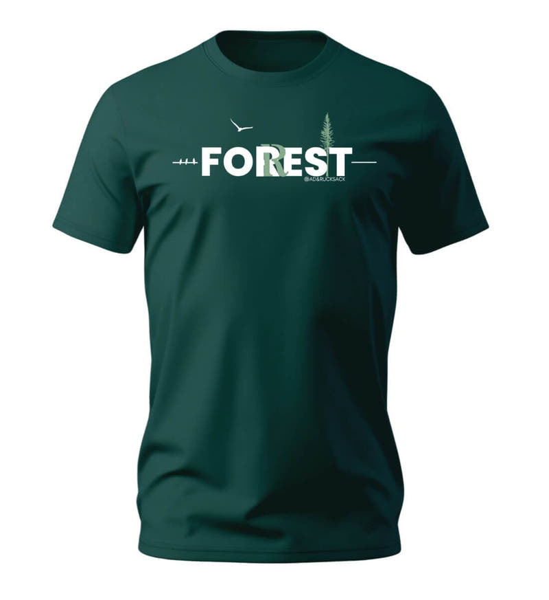 Forest | Herren Premium Organic T-Shirt in Glazed Green von Rad&Rucksack