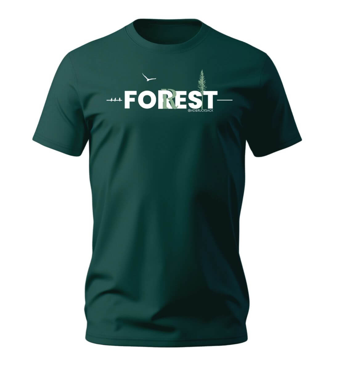 Forest | Herren Premium Organic T-Shirt in Glazed Green von Rad&Rucksack