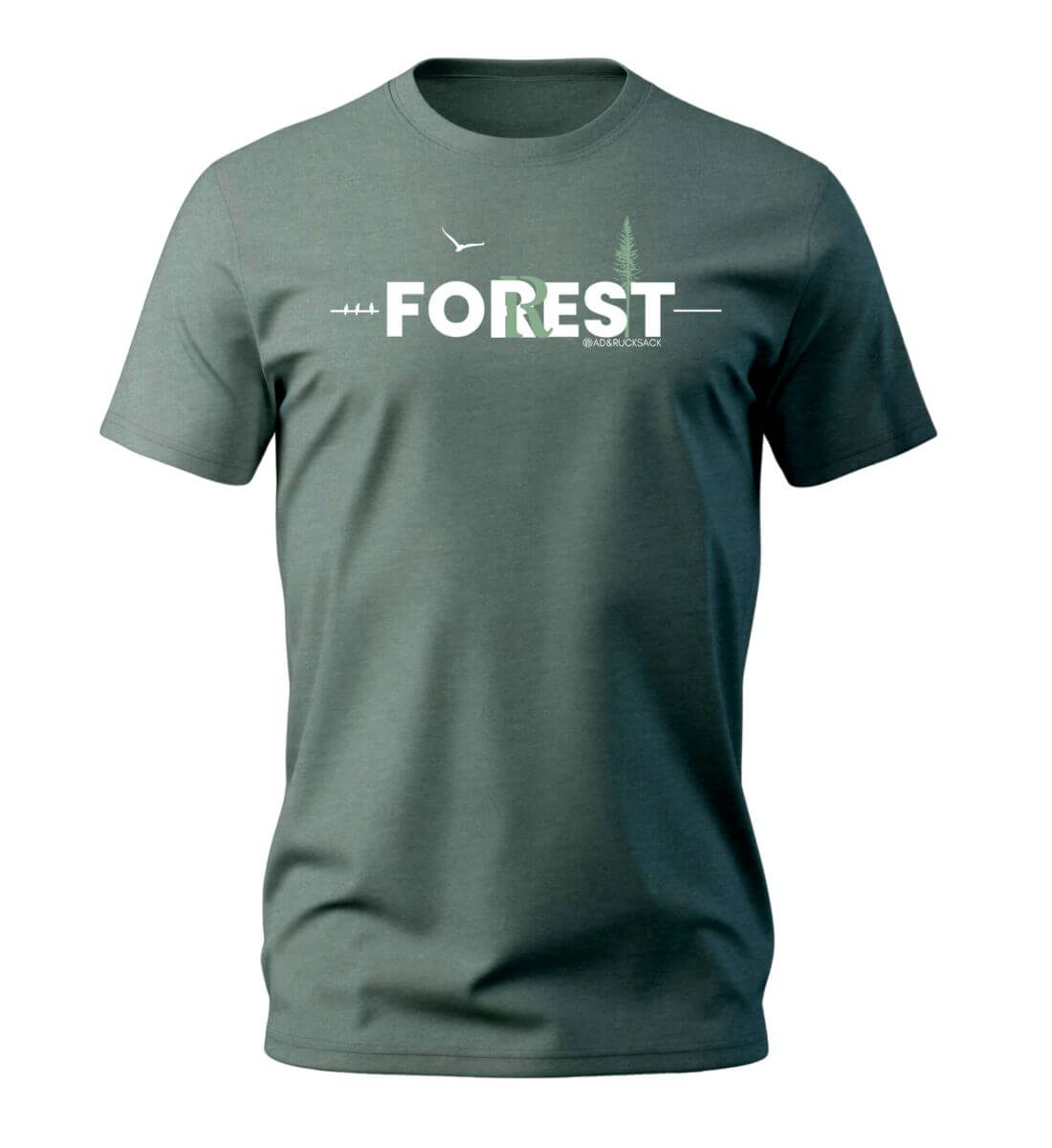 Forest | Herren Premium Organic T-Shirt in Green Bay von Rad&Rucksack
